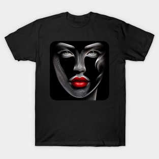 Artistic Face Lineart #1 T-Shirt
